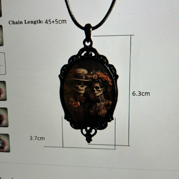 Skull couple necklace - Picture 6 of 6